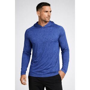 RBX Men’s Performance Hoodie – Blue Long Sleeve Activewear Top M